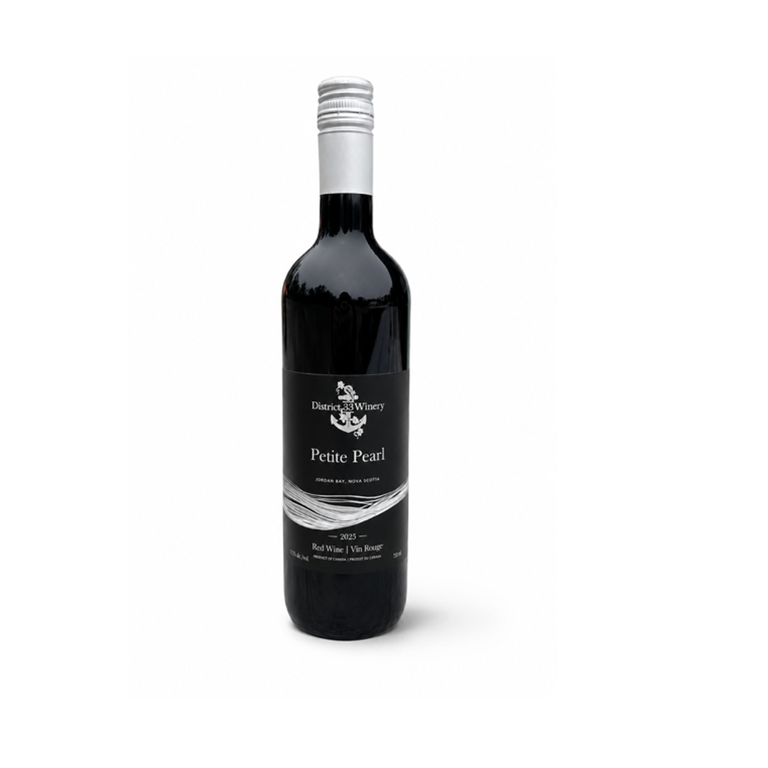 Petite Pearl 2025 bottle from District 33 Winery
